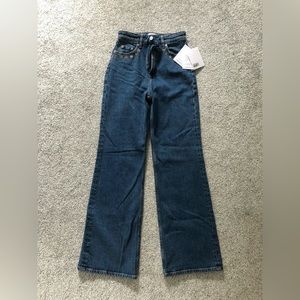 & Other Stories Wide Floral Embroidery Jeans